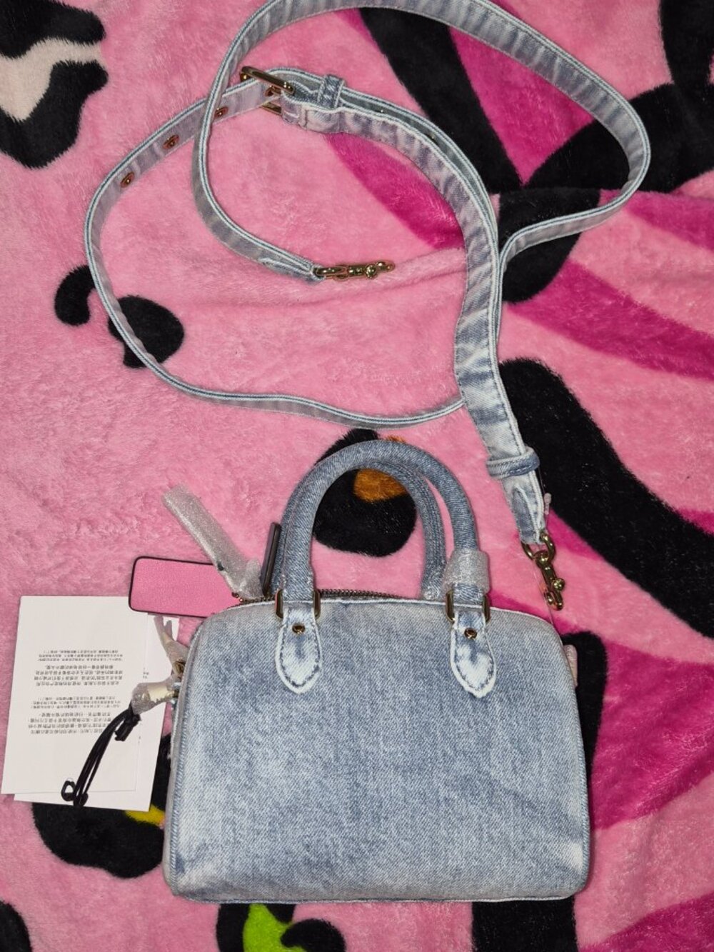 Coach Loved Denim Mini Rowan - Picture 3 of 6